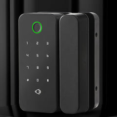 Smart Biometric Fingerprint Card Glass Door NFC Lock Password Code APP Remote Control