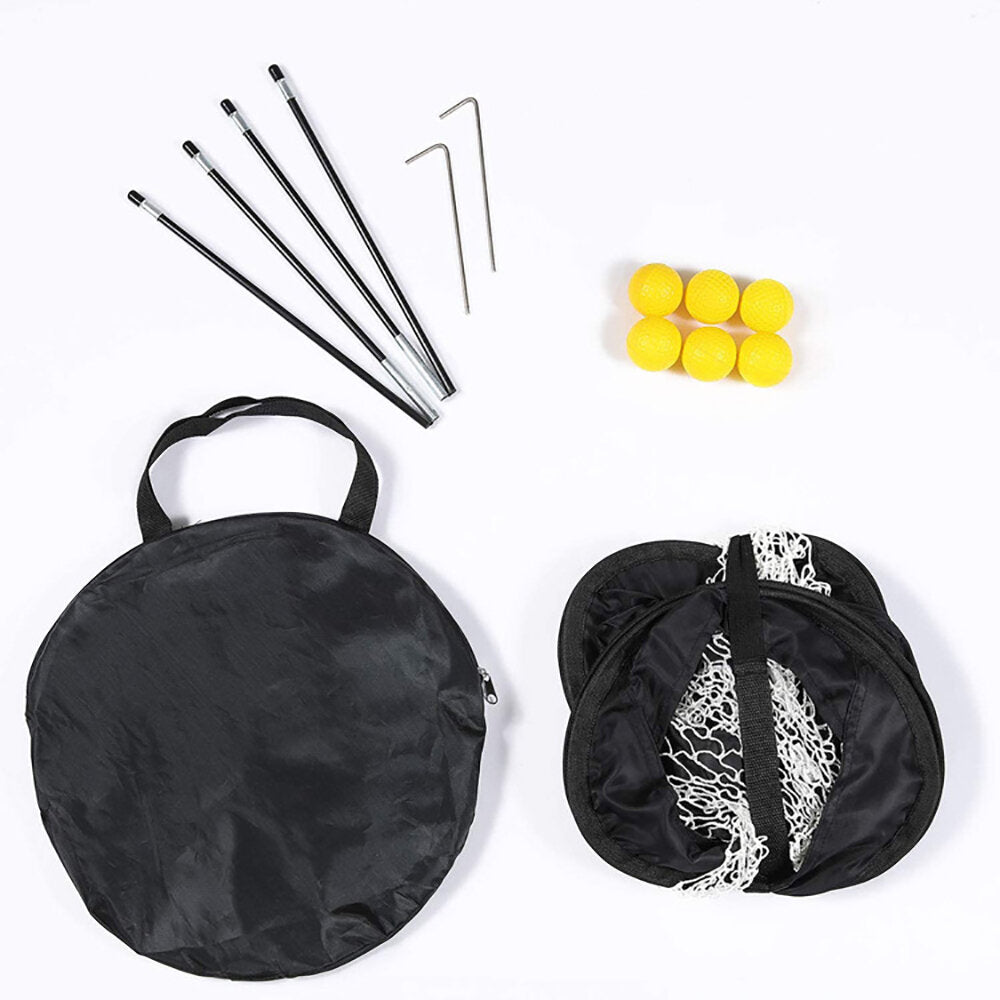 Foldable Portable Golf Chipping Net Indoor Outdoor Target Practice Accuracy Swing Hitting Nets With 3 Different Heights Net Pockets