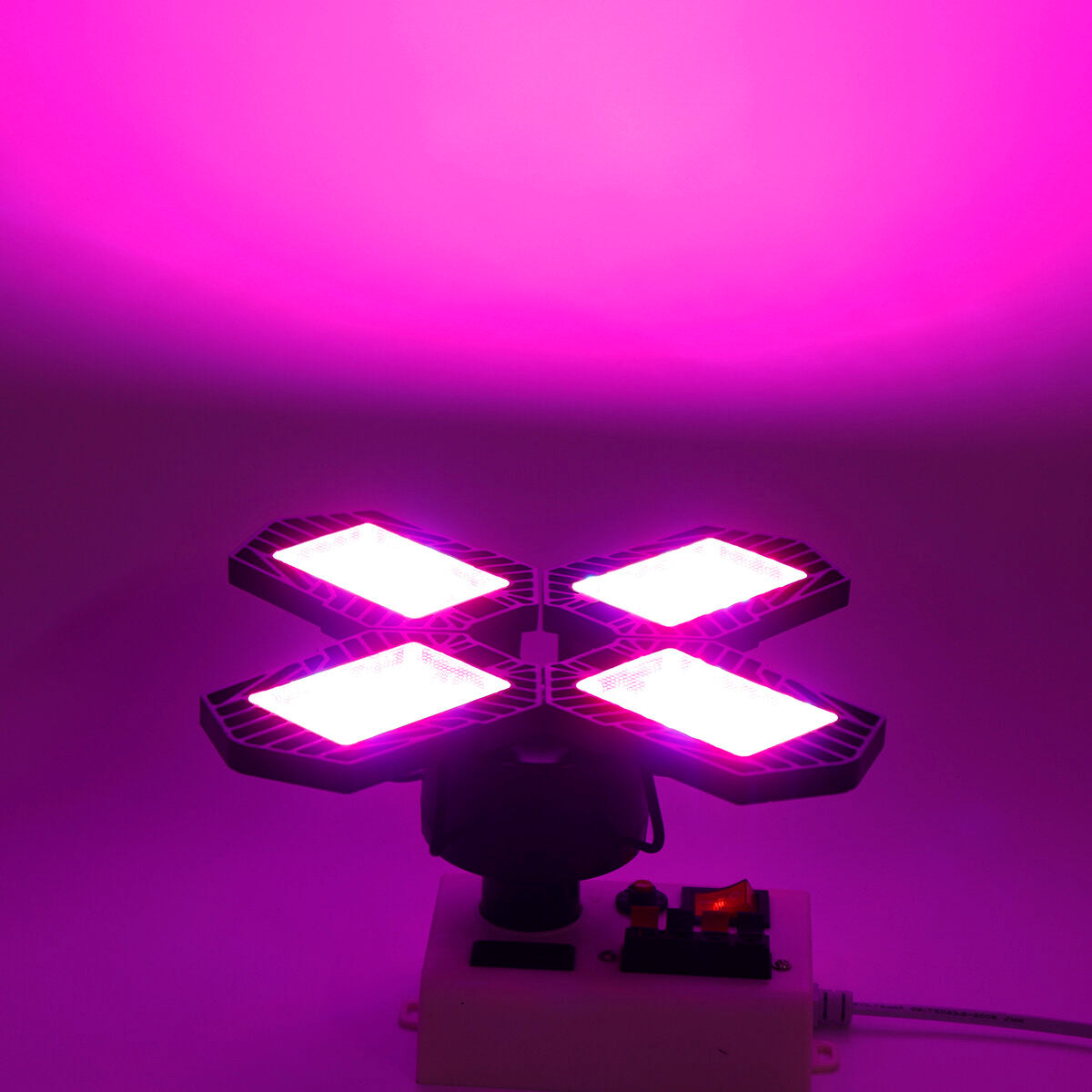 132LED Grow Light 2835 Full Spectrum 4 Blades Hydroponic Plant Veg Flower Lamp AC85-265V