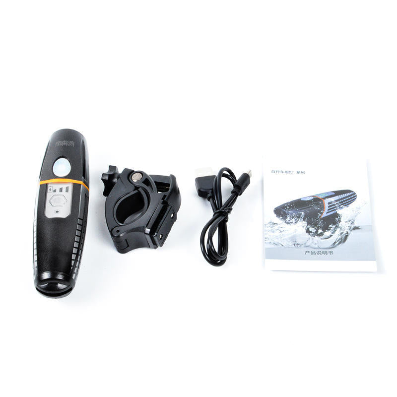 650LM T6 LED Bike Front Light 15H Running Time Smart Light Sensing Stepless Dimming USB Rechargeable IPX6 Waterproof