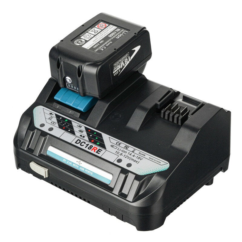 Li-ion Battery Charger 5V 1.5A AU/EU/US/UK Plug Charging Current For Makita 14.4V-18V BL1830 BL1430 Power Tool Battery