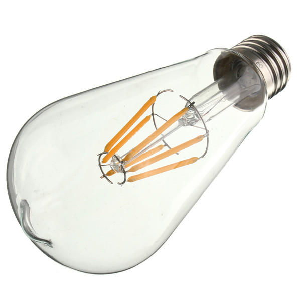 E27 6W COB Filament Energy Saving Incandescent Bulb Retro Edison Light Bulb AC 220V