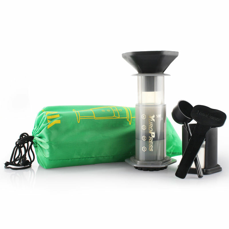 Portable Hand Pressure Drip Filter Coffee Maker Reusable Espresso Maker Holds 350 Pcs 64mm Filter Paper