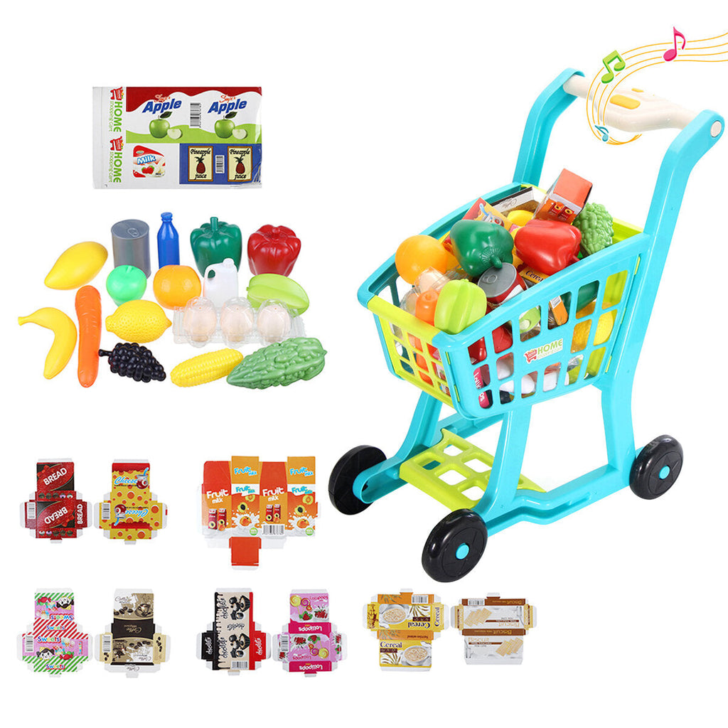 Plastic Kids' Supermarket Shopping Cart Toy