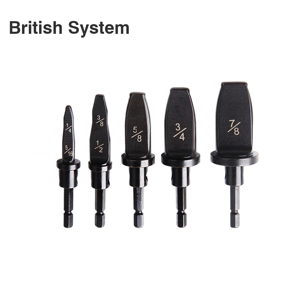 5pcs Swaging Tool Pipe Expander Tube Expander Household Drill Bit Set
