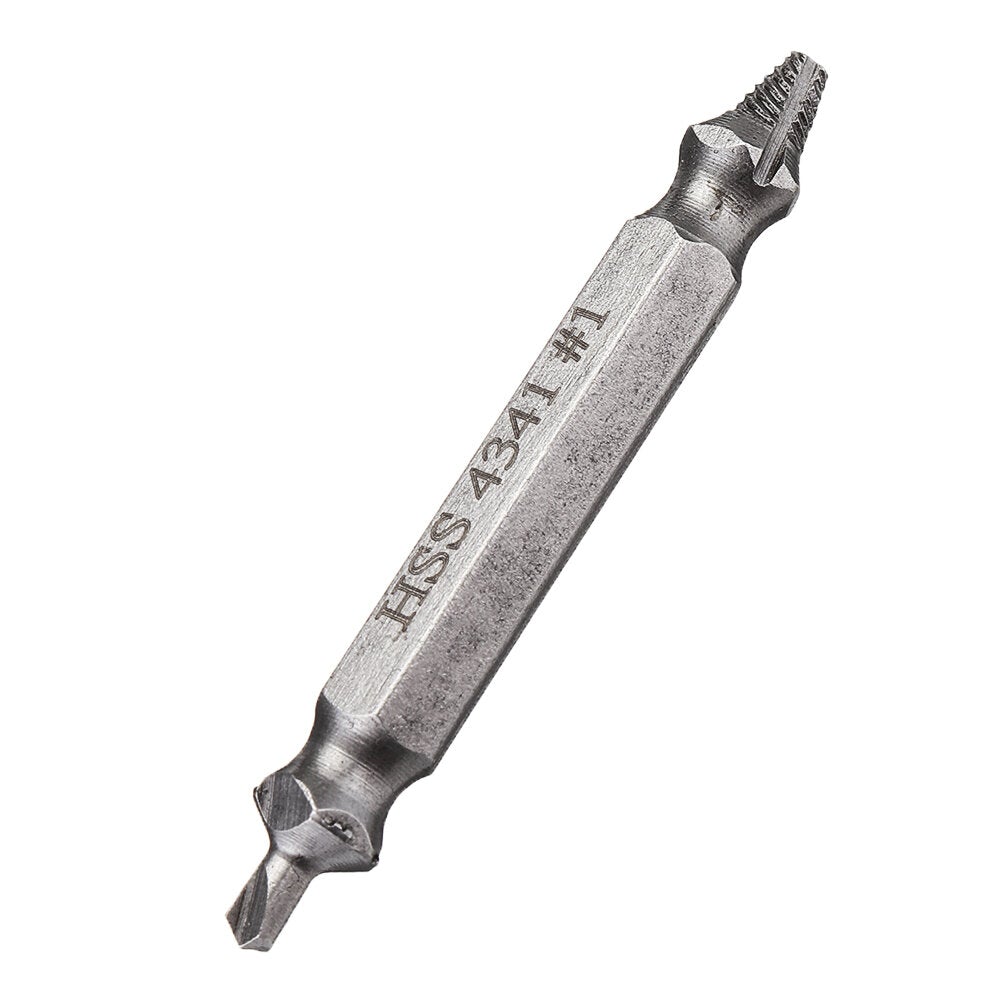 5pcs HSS Damaged Screw Extractor Drill Bits Guide Set Broken Easy out Bolt Screw Remover Tool