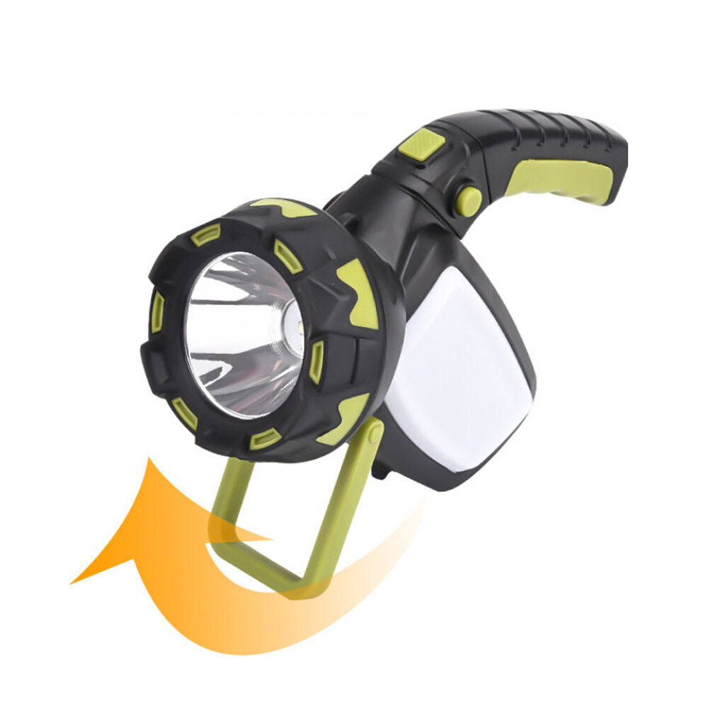T6+COB LED Spotlight 120 Adjustable 6 Modes USB Charging Searchlight Power Display Camping Lamp Power Bank for Hiking Hunting Flashlight