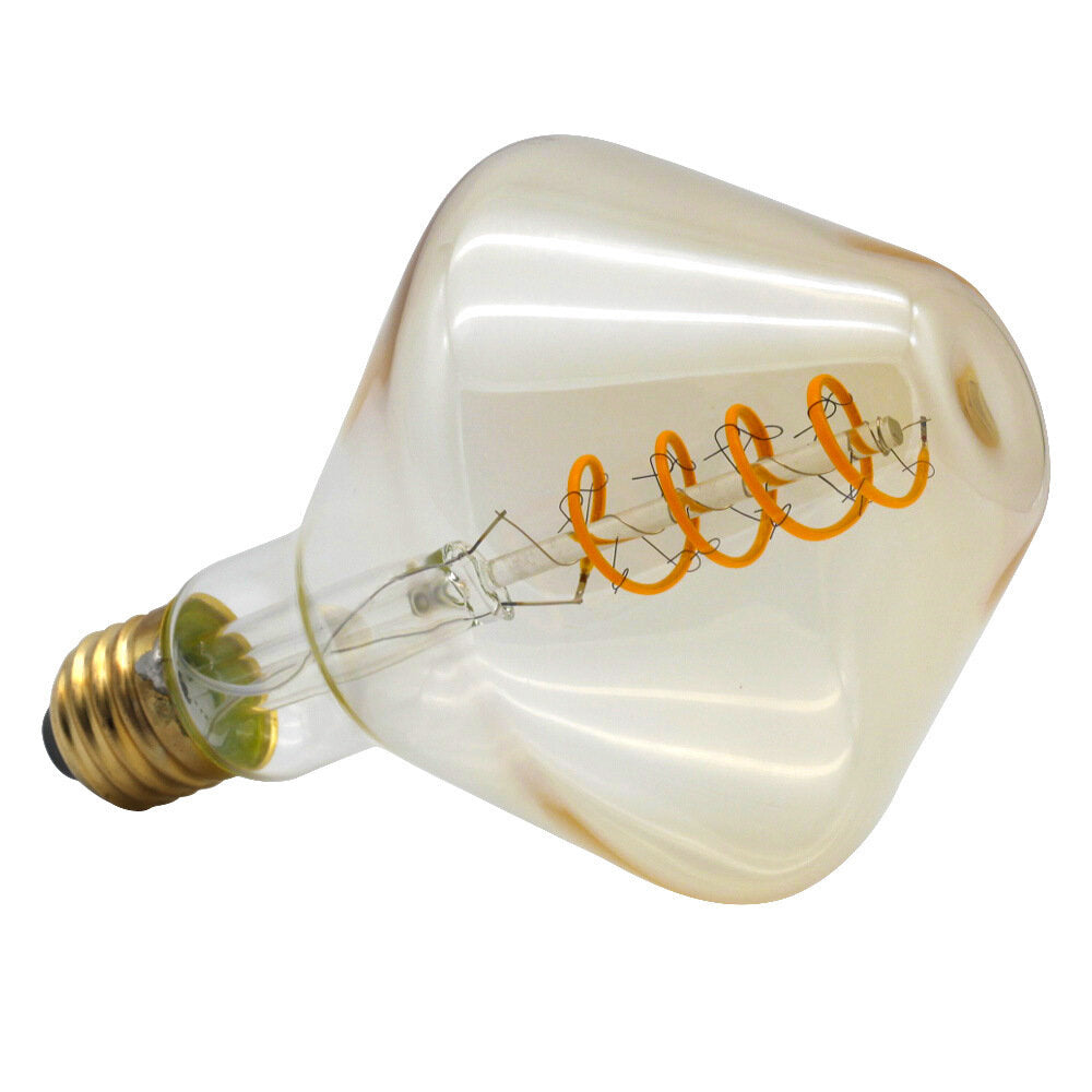 E27 2700K 4W Dimmable LED Incandescent Light Bulb Spinning Top Shape Edison Bulb Filament Lamp Retro Decor