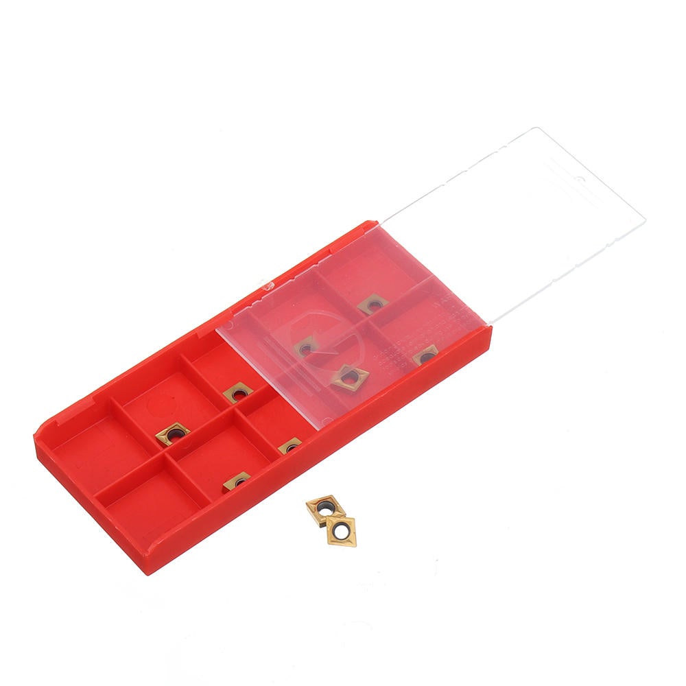 10mm Shank Lathe Turning Tool Holder Boring Bar with 10pcs CCMT060204 Carbide Inserts