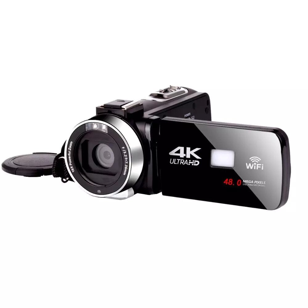 Video Camera Camcorder for Vlogging Live Broadcast NightShot 3.0 inch Touch Screen Anti-shake Camcorder WIFI DV Video Recording