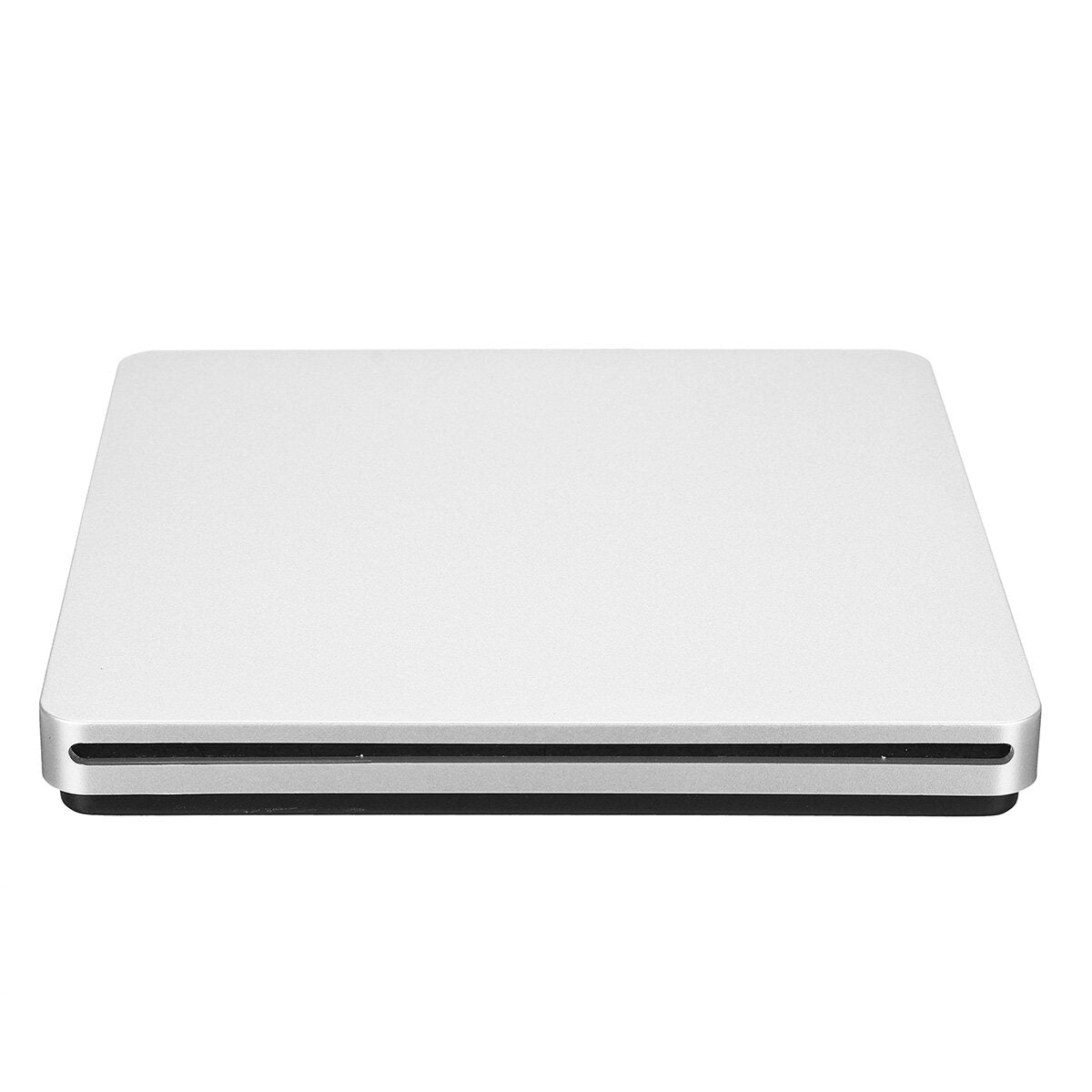 Portable USB 3.0 Silver External DVD-RW Max.24X High-speed Data Transmission for Win XP Win 7 Win 8 Win 10 for Mac