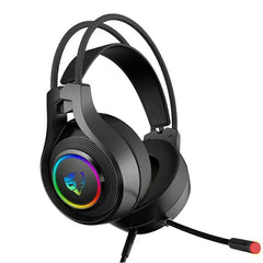 Gaming Headset Virtual 7.1 Channel 50mm Unit 7 Color Breathing Light Flexible Microphone for PC