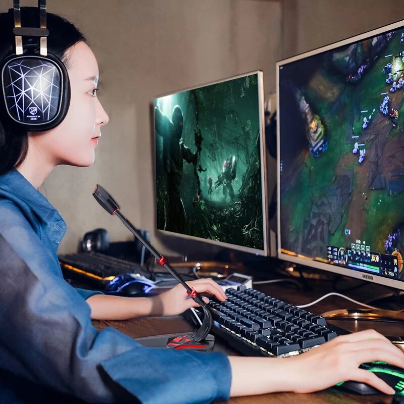 Computer Gaming 360 Sound Collection Microphone USB 3.5mm Studio Speech Omnidirectional Wired for PC Desktop Recording Chatting