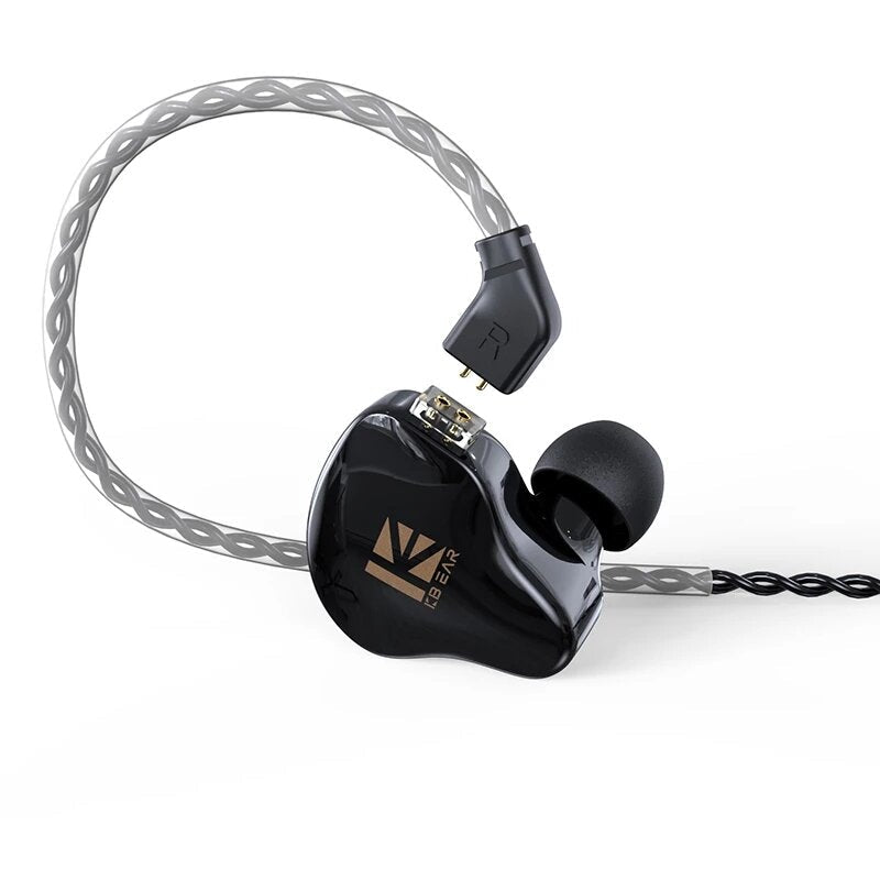 Dual Magnectic Circuit Dynamic In Ear Earphone Running Sport Hi-Fi Wired Headphones With Mic Earbuds Kbear KS2 KB06