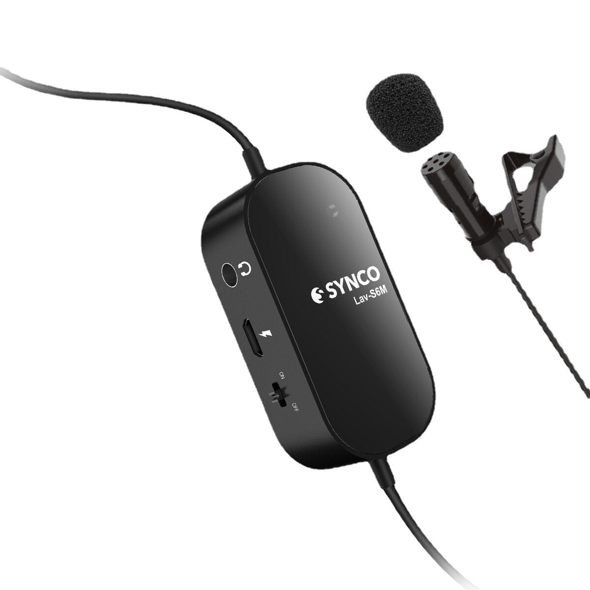 Lavalier Clip-on Lapel Microphone with 3.5mm Audio Monitoring 6M Cable Omnidirectional Condenser Mic Support USB