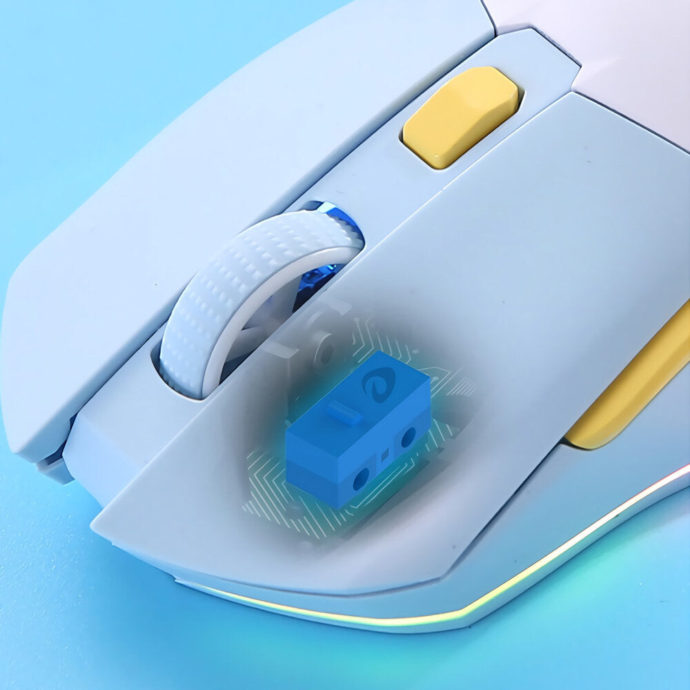 Dual Mode Mouse RGB 2.4GHz Wireless Wired Gaming Mouse with Charging Dock Built-in 930mAh Recharging Battery with Macro Set for PC Laptop