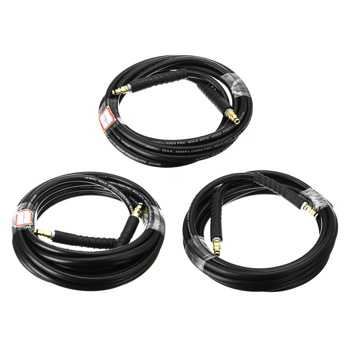 4/5/6m Pressure Washer Hose For KARCHER K Series Quick Fit Click Yellow Trigger NS/NS TR