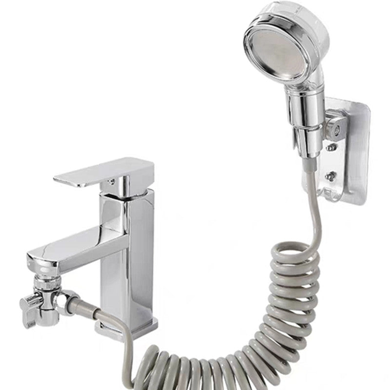Bathroom Wash Face Basin Water Tap External Shower Head Toilet Hold Filter Flexible Hair Washing Faucet Rinser Extension Set