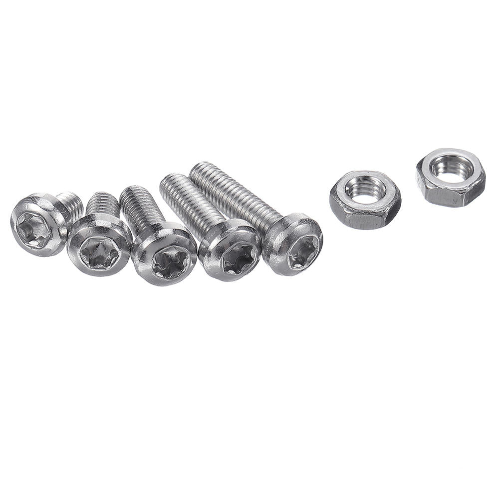 M3ST2 300Pcs M3 Torx Machine Screw 304 Stainless Steel Pan Head 4-12mm Bolt Nut Assortment