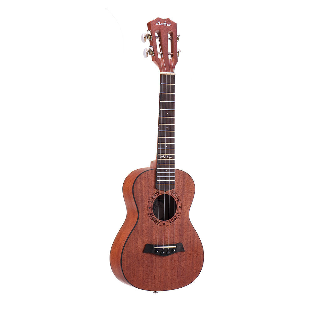 23 Inch Mahogany High Molecular Carbon String Coffee Color Ukulele for Guitar Player