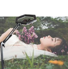 Desktop Stand LED Lamp Light Mobile Phone Bracket Ring Light USB Powered Color Temperature Brightness Control Selfie Photography Phone Streaming Light