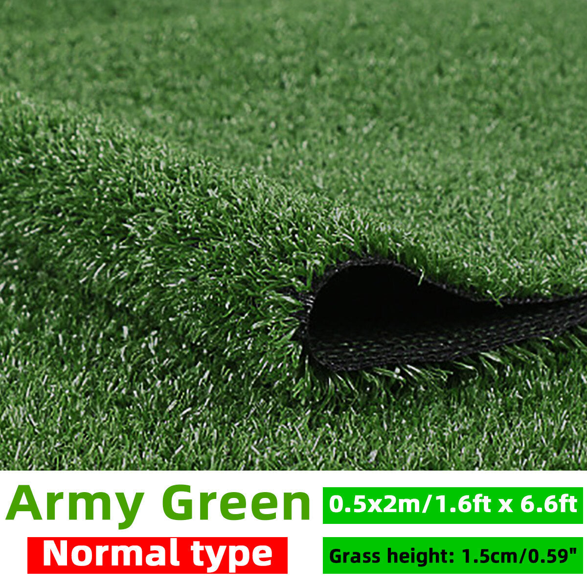 Artificial Lawn Turf Grass Artificial Lawn Carpet Simulation Outdoor Green Lawn for Garden Patio Landscape