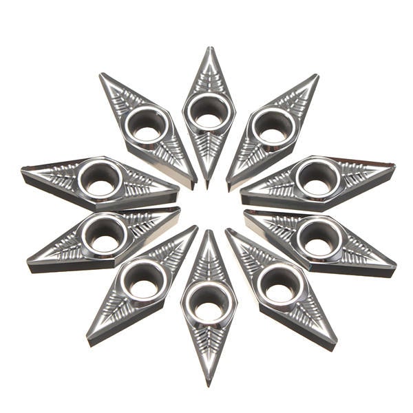 10pcs Carbide Inserts Lathe Tool for Aluminum