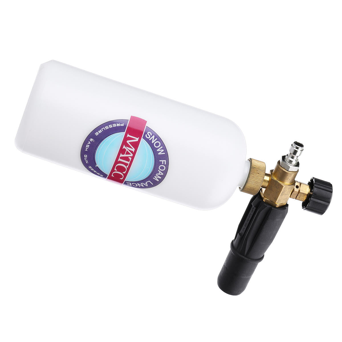 Foam Cannon II Foam Nozzle Pressure Washer Jet Wash with 1/4" Quick Connector Foam Blaaster 0.22 Gallon Bottle Improved Foam Lance