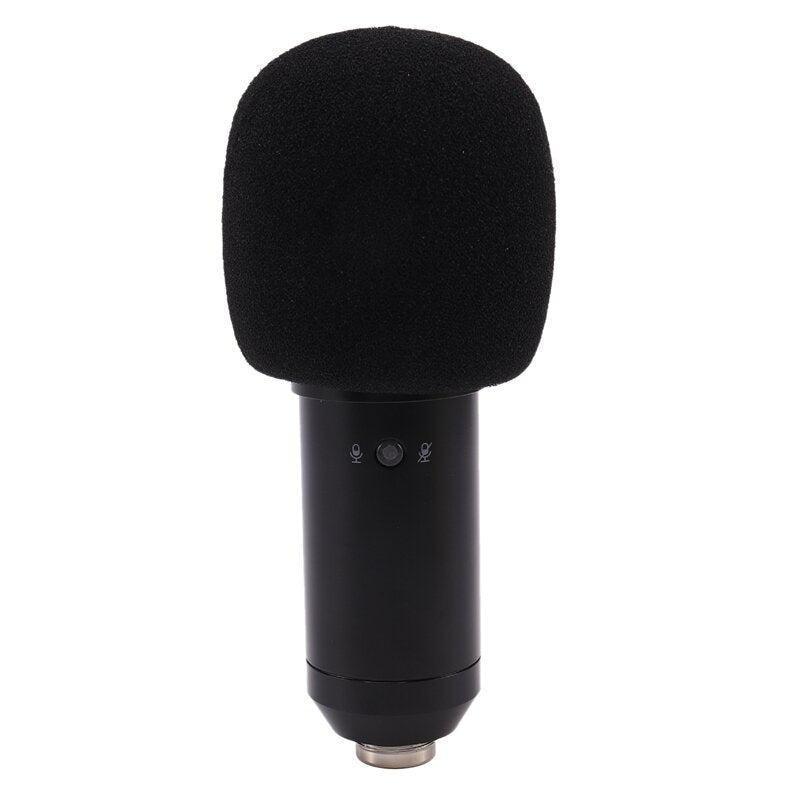Professional Universal HD Live Streaming USB Condenser Wired Microphone with Sound Card Tripod Stand for Samsung PC Laptop