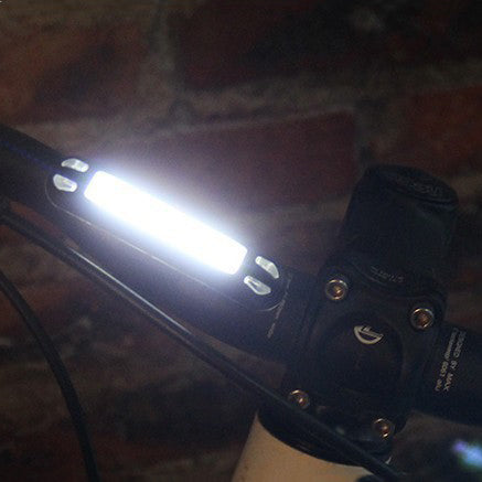 2 in 1 500LM Bicycle USB Rechargeable LED Bike Front Light Taillight Ultralight Warning Night Light