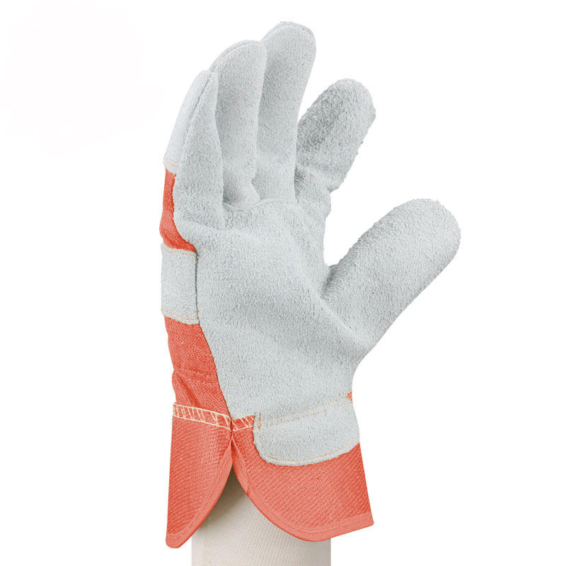 Gardening Protective Work Gloves Cow Split Leather Transport Driving Carrying Factory Working Glove