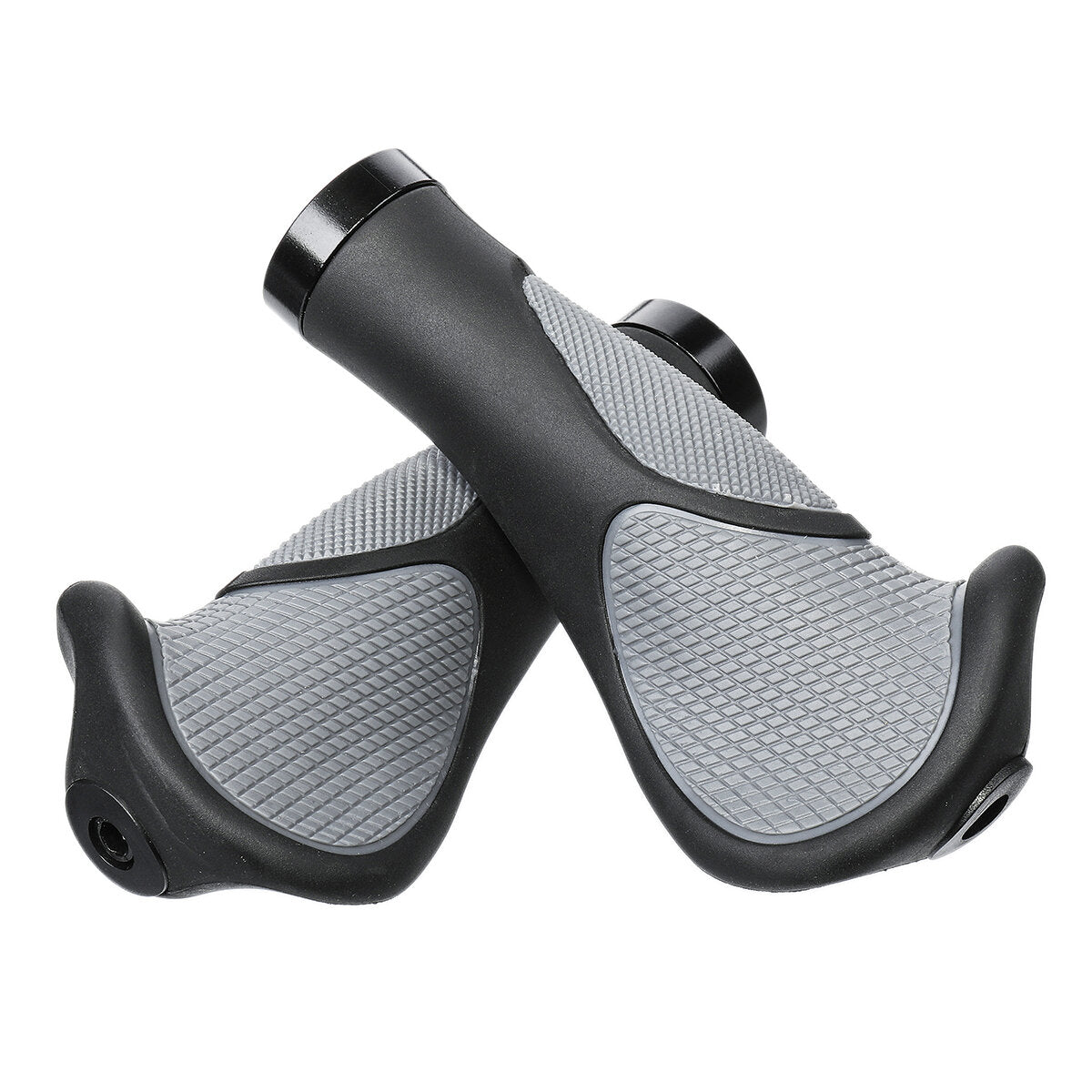 1 Pair Bike Handlebar Grips Waterproof Non-Slip 140mm Length Bicycle Grips