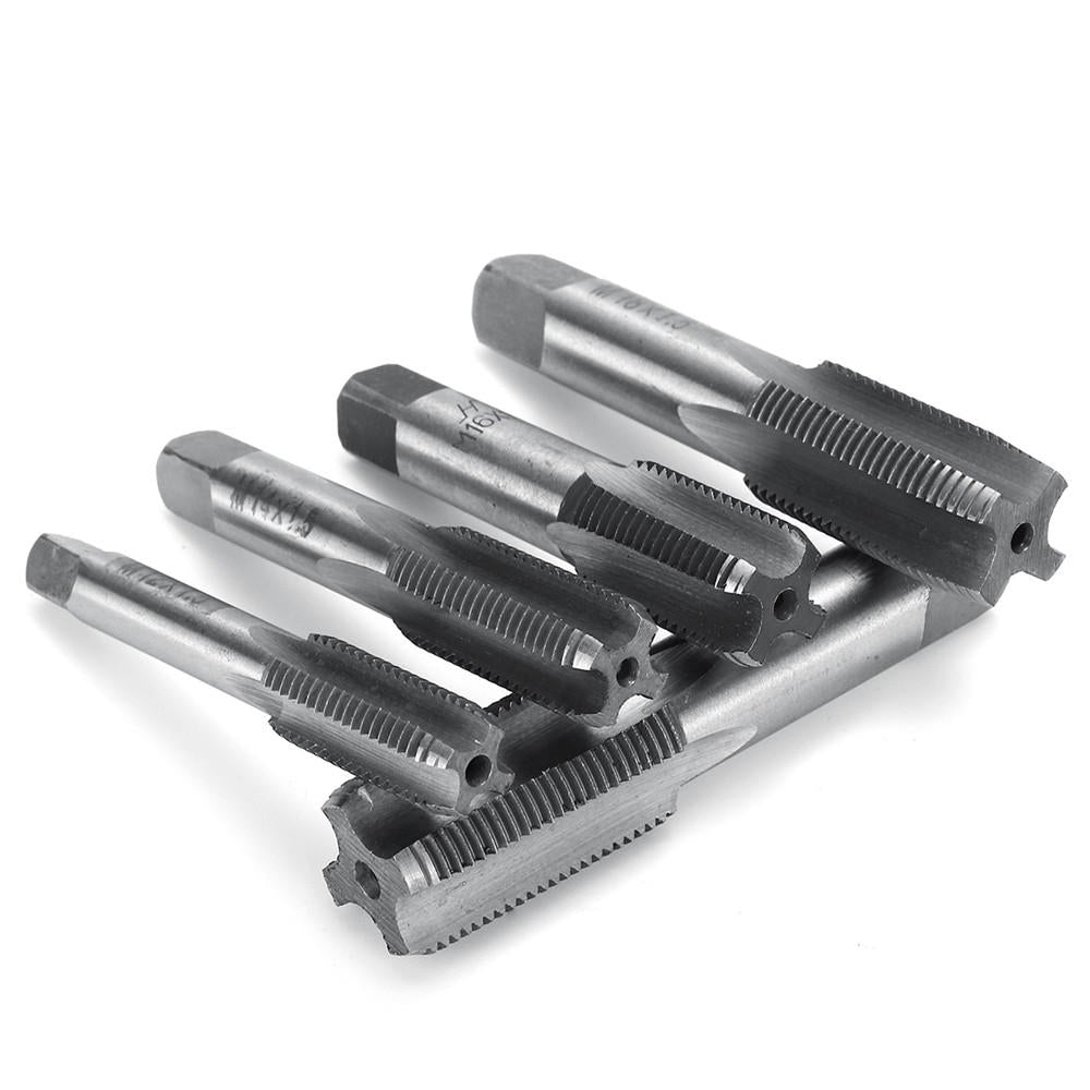 2pcs M12-M20 1.5mm Pitch High Speed HSS Right Hand Straight Fine Screw Tap Metric Tool