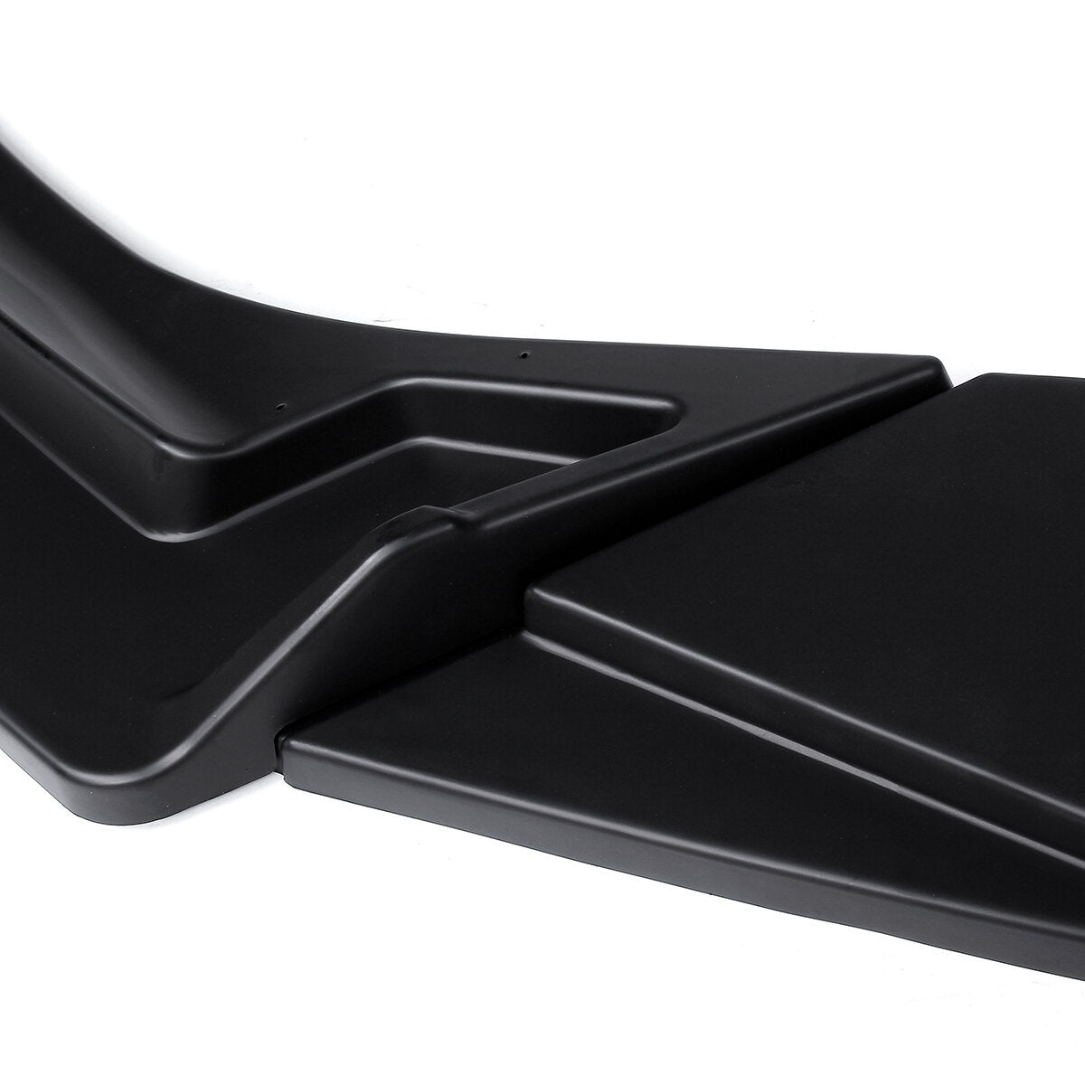 3Pcs Matte Black Car Front Bumper Splitter Lip Diffuser Body Kit Spoiler Guard Protection