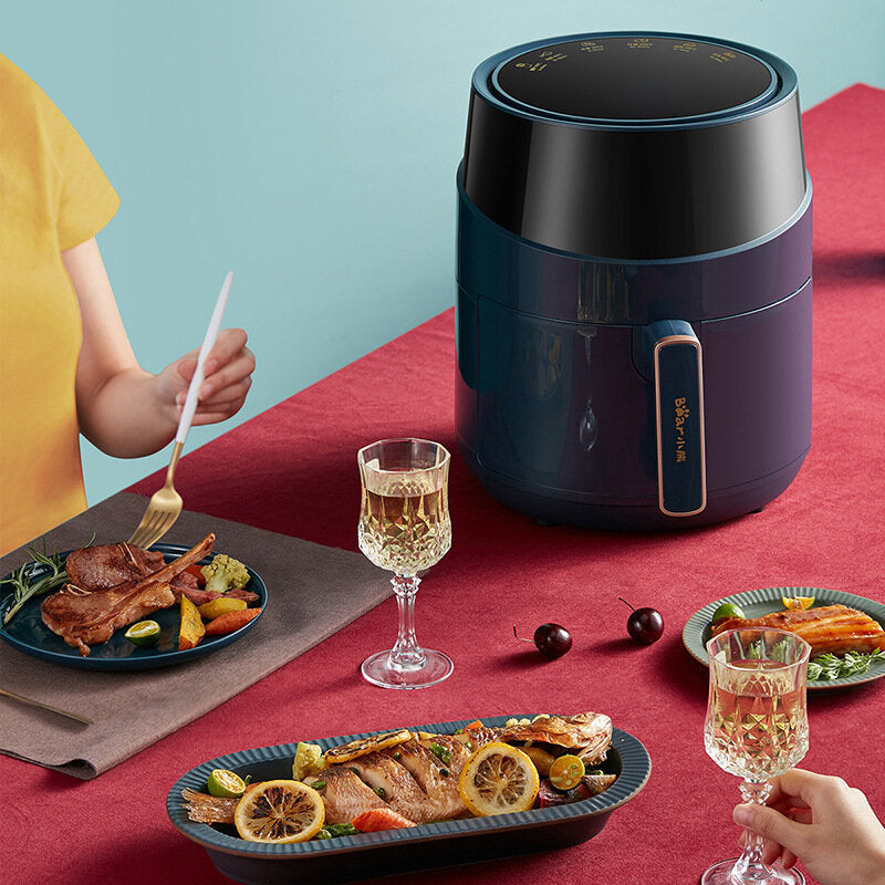 Automatic Smart Air Fryer 1500W 220V~50Hz Oil Free Power Failure Protection CN 4.6L