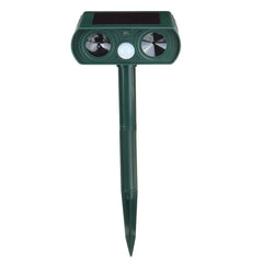 Solar Power Ultrasonic Animal Repeller Garden Pest Cat Deer Raccoon Repellent