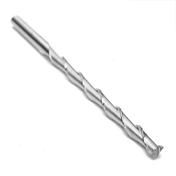 10pcs 3.175mm 2 Flute Spiral Bit Carbide CNC End Mill Router 42mm CEL Milling Cutter