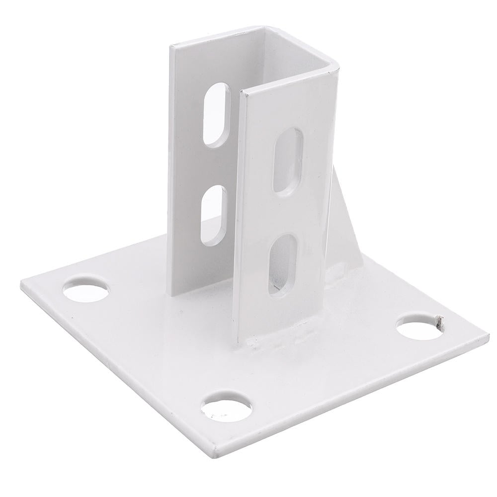 Aluminum Extrusions Square Foot Connector Cup Ground Fence Guardrail Base Accessories