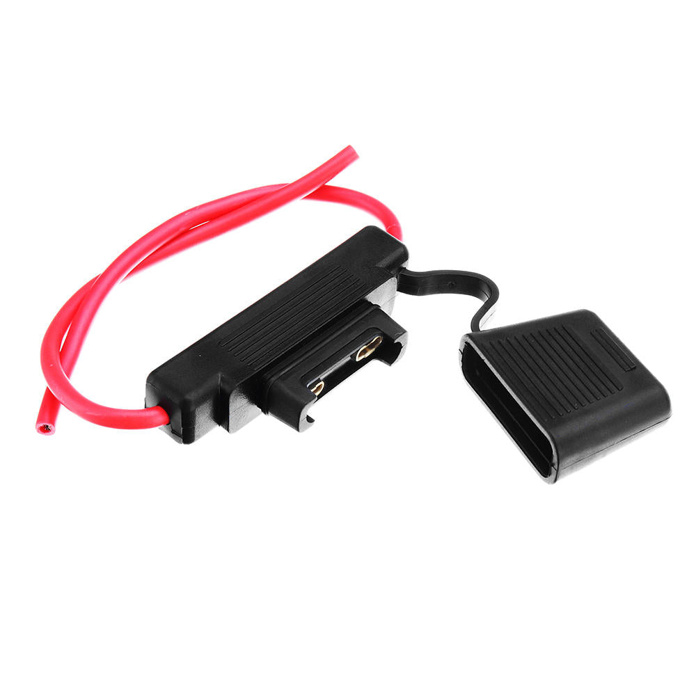 Large Blade Inline Car Fuse Holder Waterproof 10 AWG Gause with 30AMP Fuse