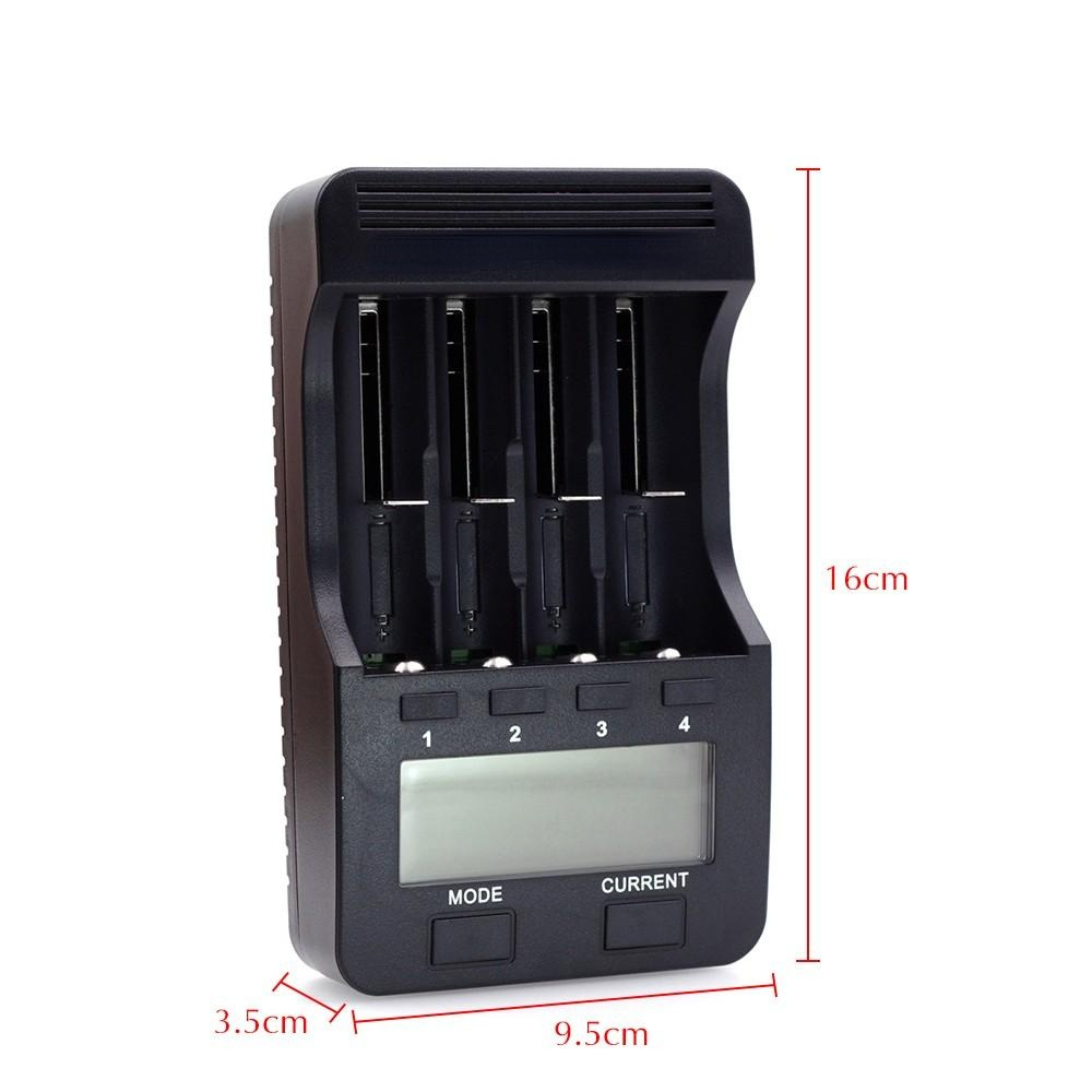 4 Slots Smart Intelligent Battery Charger Kit