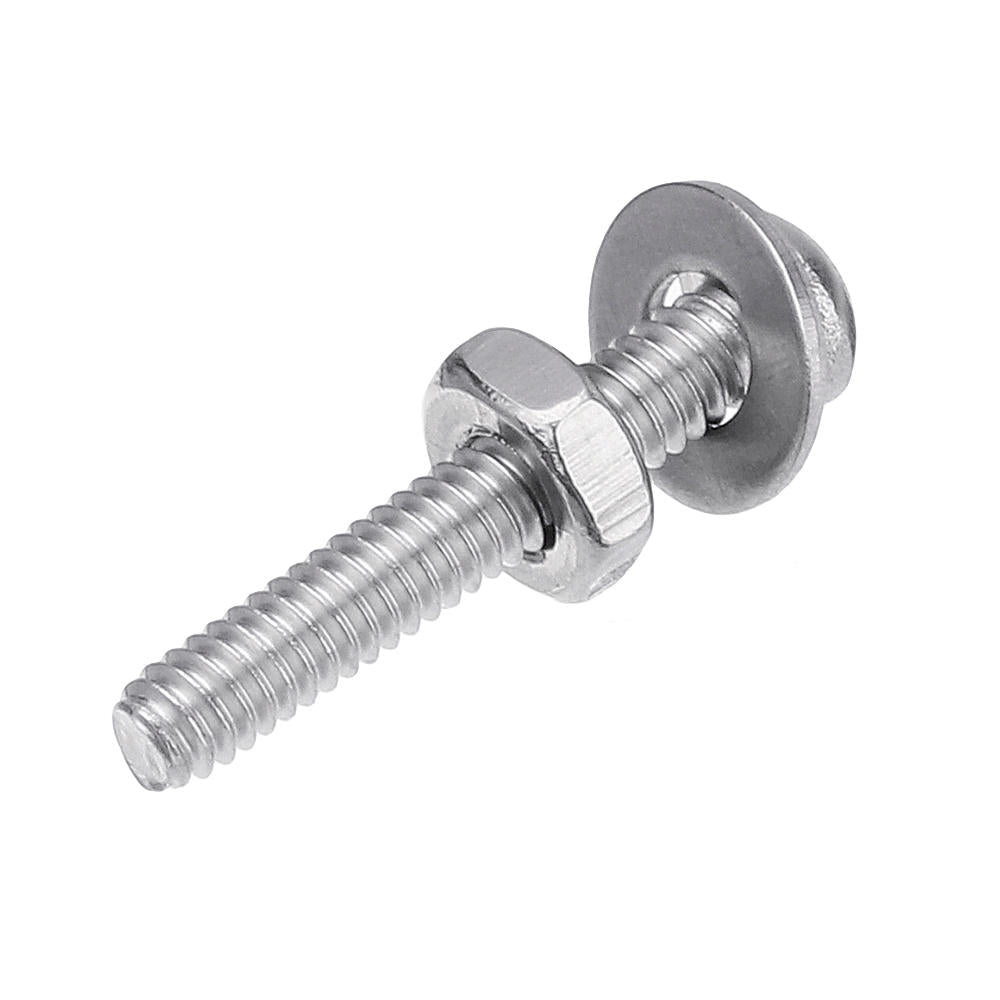 480Pcs M2 Hex Socket Button&Flat Head Screw 304 Stainless Steel Bolt Nut Assortment
