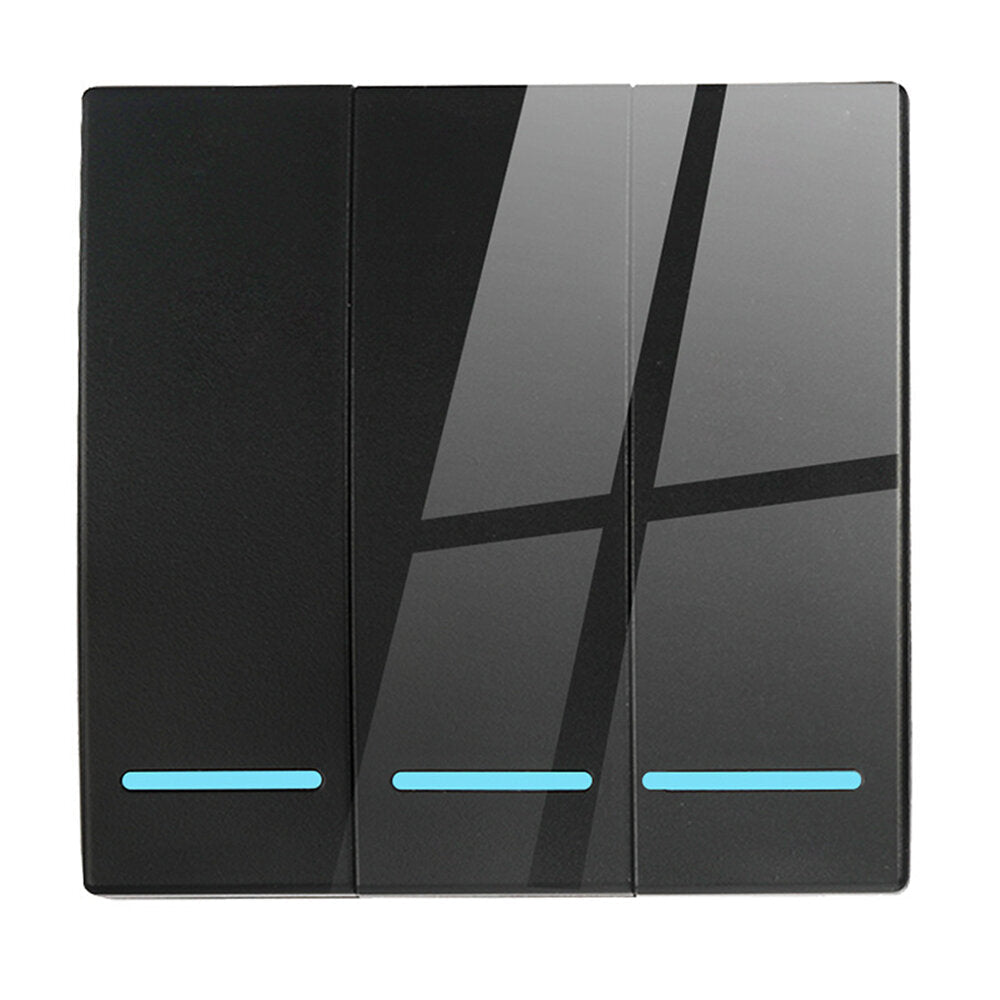 Wireless Wall Switch Smart LED Indicator 1/2/3 Gang 433Mhz Wall Touch Light Switch For Smart Home