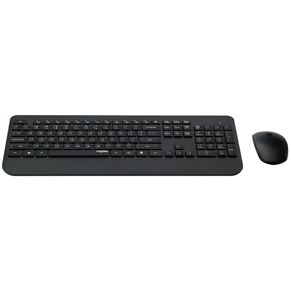 2.4G Wireless Keyboard Mouse Combo 105 Keys Waterproof Keyboard 1000DPI Silent Portable Optical Mice with USB Receiver Set for Laptop PC Notebook