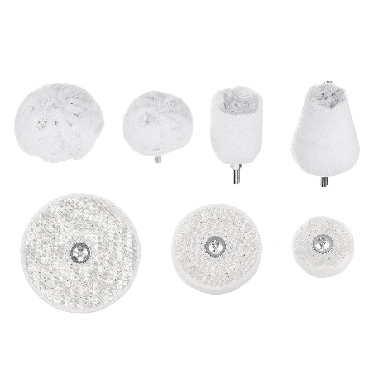 Polishing Wheel for Drill-7 Pack, Buffing Wheel Kit for Drill Polishing Mop Wheel Buffing Pads for Manifold/Aluminum/Stainless Steel/Chrome Polish