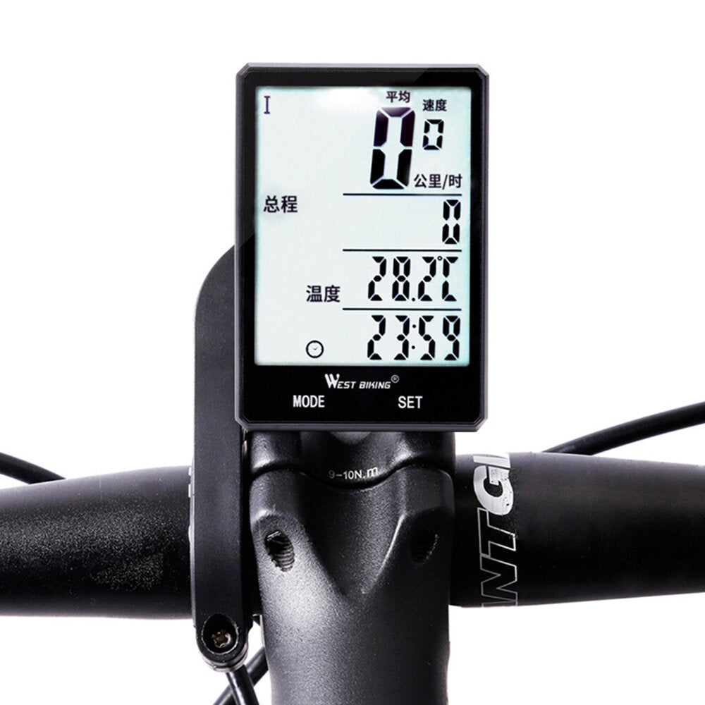 Bicycle Computer Backlight Wireless Waterproof Digital Bike Speedometer Odometer With Bike Stopwatch