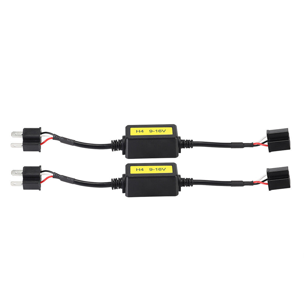 2Pcs LED Headlights Decoder Canbus Warning Cancellers for H4 Hi/Lo Beam HB2 Bulbs Decoding Dash Board Error Warning