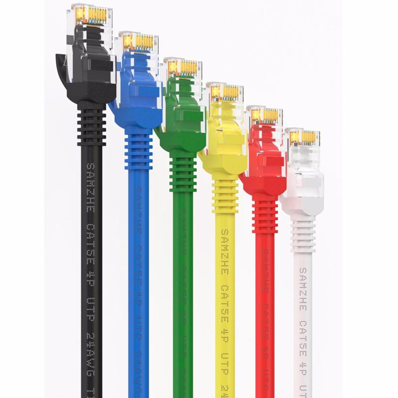 0.5m / 2m / 5m Networking Cable RJ45 Cat 5 Ethernet Cable Patch Cord LAN Networking Cable Adapter