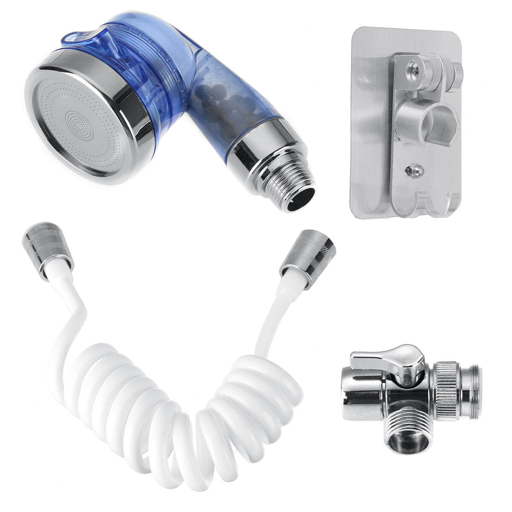 Shower Head Sprinkler Negative Ions Handheld Nozzle Water-saving Filter Spa