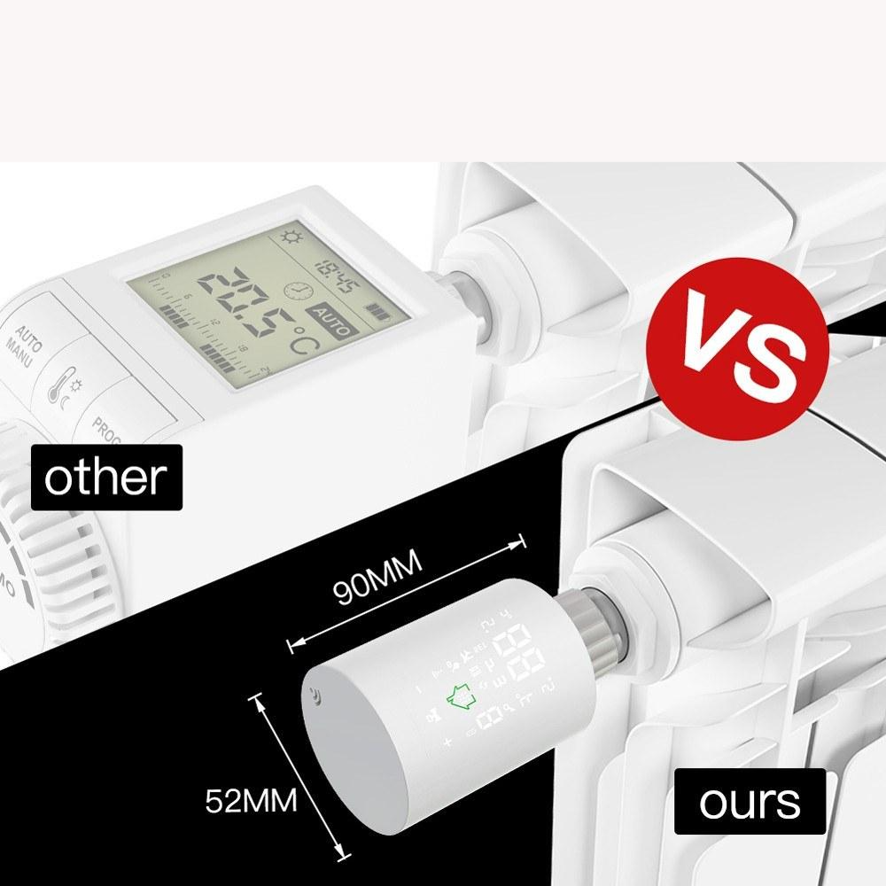 Intelligent Radiator Actuator Programmable Thermostatic Valve Temperature Controller Voice Control via Alexa