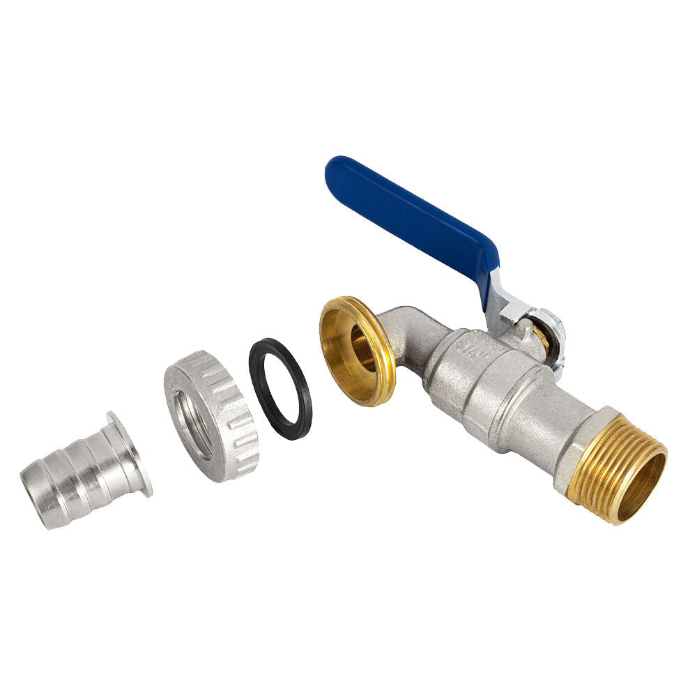 3/4'' Brass Outdoor Faucet Garden Bock Single Cold Tap Washing Machine Tank Drain Adapter for Irrigation Connector Valve Fitting Parts